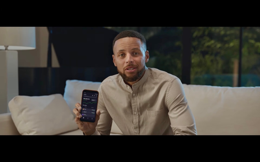 Steph Curry was made a global ambassador for the company in exchange for an equity stake and even entangled his Eat.Learn.Play. charity with the platform. 