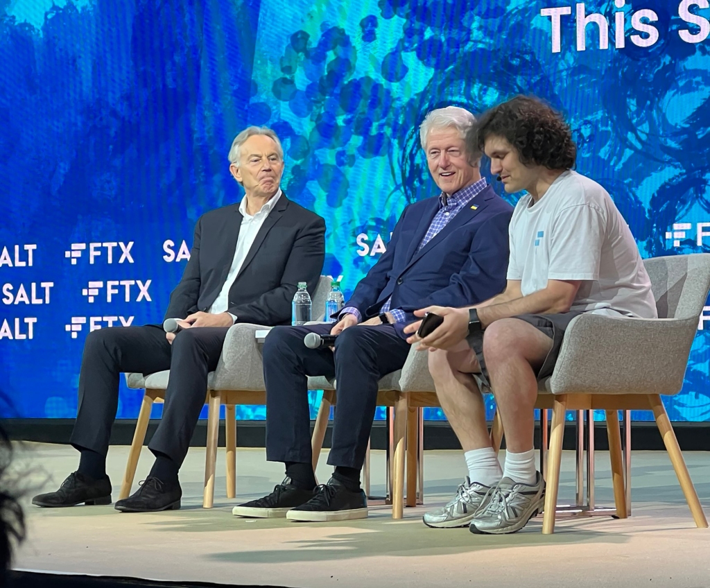Tony Blair and Bill Clinton joined Bankman-Fried for the 2022 Crypto Bahamas conference, sponsored by FTX.